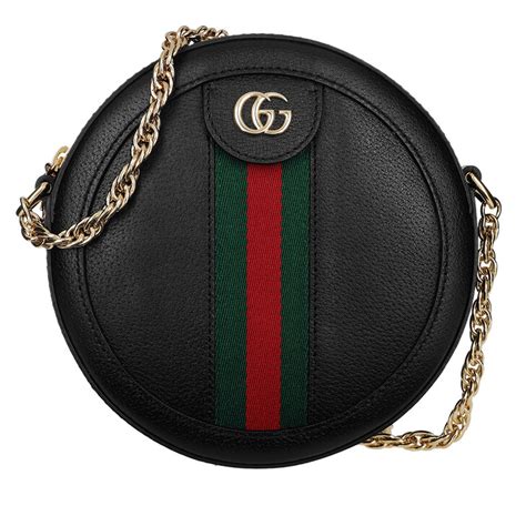 sac rond gucci|Gucci leather shoulder bag.